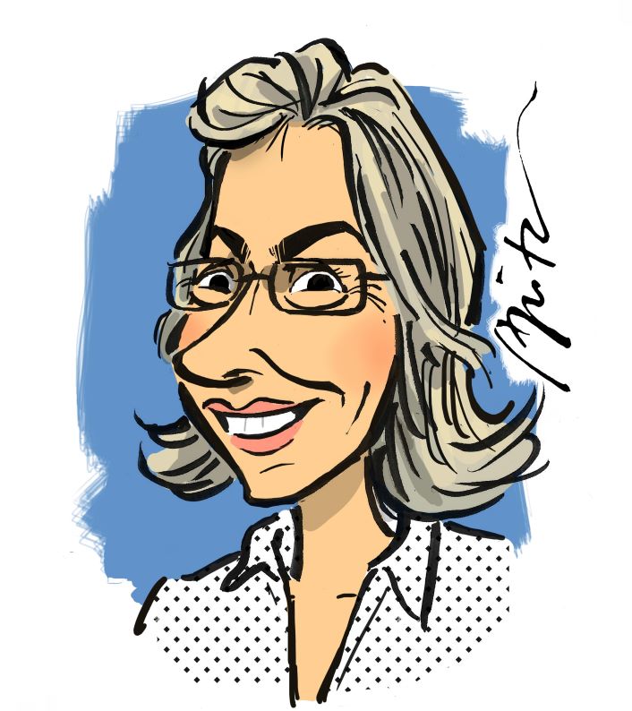 Ilona Krug Karikatur Ilona Krug-Kundenservice & Auftragsabwicklung