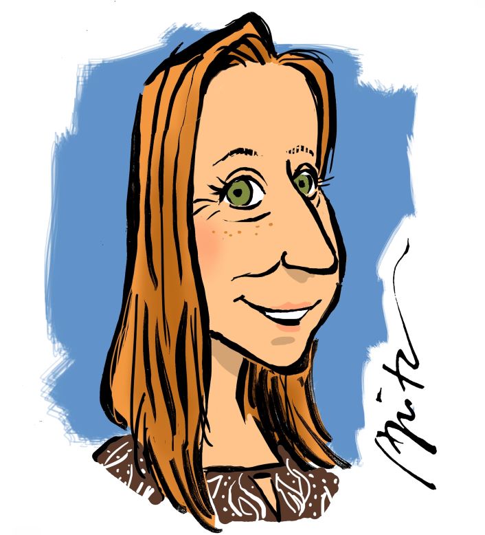 Dr. Sandra Christian Karikatur Dr. Sandra Christian-Member of the Board